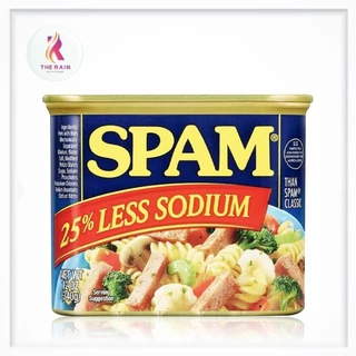 Thịt Hộp Giảm Mặn Glorious Spam 25% Less Sodium 340g của Mỹ