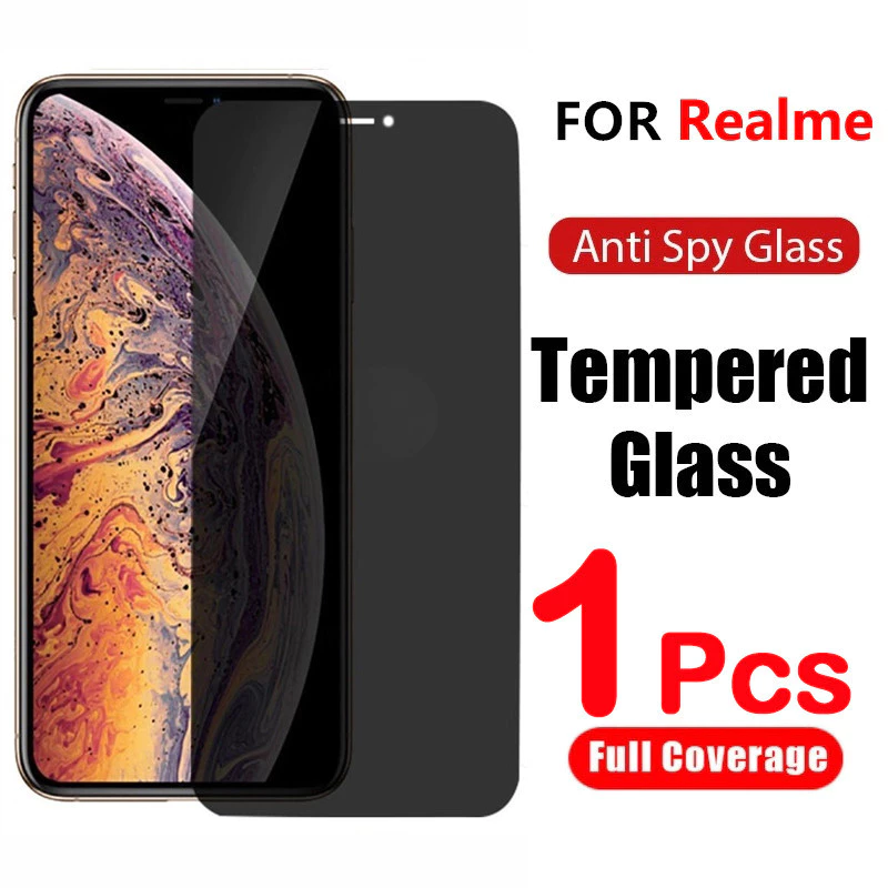 Kính Cường Lực Chống Nhìn Trộm Cho Realme C67 C51 C55 C53 11 5G 10 10T 9 8 7 6 5 3 Pro Plus + 11X 9i 8i 5i 6i 7i C33 2023 C21Y C25Y C30 C30s C25 C35 C25s C31 C21 C11 2021 C20 C20A C21Y C12 C15 C3 C2 C17 Narzo 50 50i 50A Prime 30A 20 Pro GT X50 XT