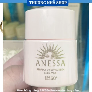 Kem chống nắng Anessa cho da dầu/da nhạy cảm dưỡng da và bảo vệ hoàn hảo 12ml/20ml