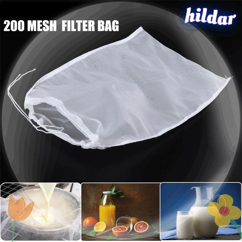 Hildar 200mesh Nylon Lưới Mịn Thương Mại Lọc Rượu Thực Phẩm Nấu Ăn Đặc Biệt Lọc Cà Phê