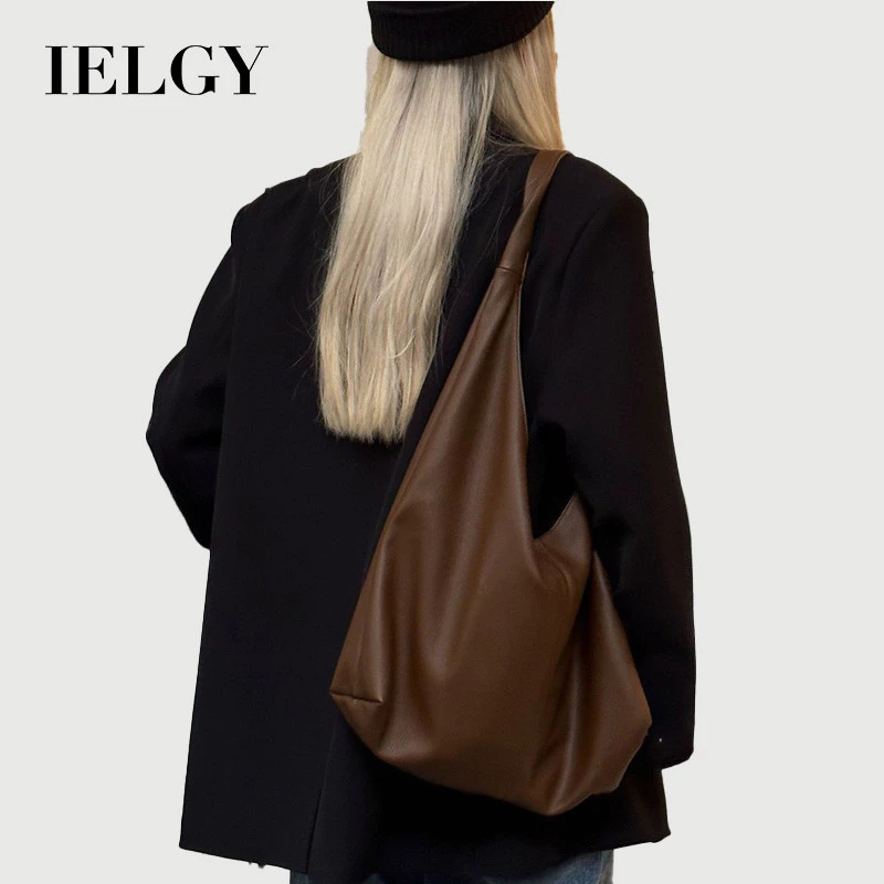 IELGY Phiên Bản Hàn Quốc Niche Đơn Giản Lười Túi Tote Đi Lại Phù Hợp Với Dung Tích Lớn Du Lịch Kỳ Nghỉ Túi Đeo Vai