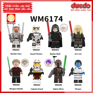 Minifigures nhân vật Chiến tranh giữa các vì sao - Đồ chơi Lắp ghép Xếp hình Mô hình Mini WM WM6174