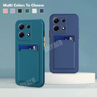 Ốp Điện Thoại Silicone TPU Mềm Chống Sốc Có Ngăn Đựng Thẻ Cho Redmi Note 13 Pro Plus 4G 5G POCO X6 M6 Pro 4G 5G