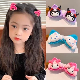 Sanrio Kẹp Tóc Dễ Thương Bé Gái Hoạt Hình Tai Mèo Kẹp Nhỏ Phụ Kiện Tóc