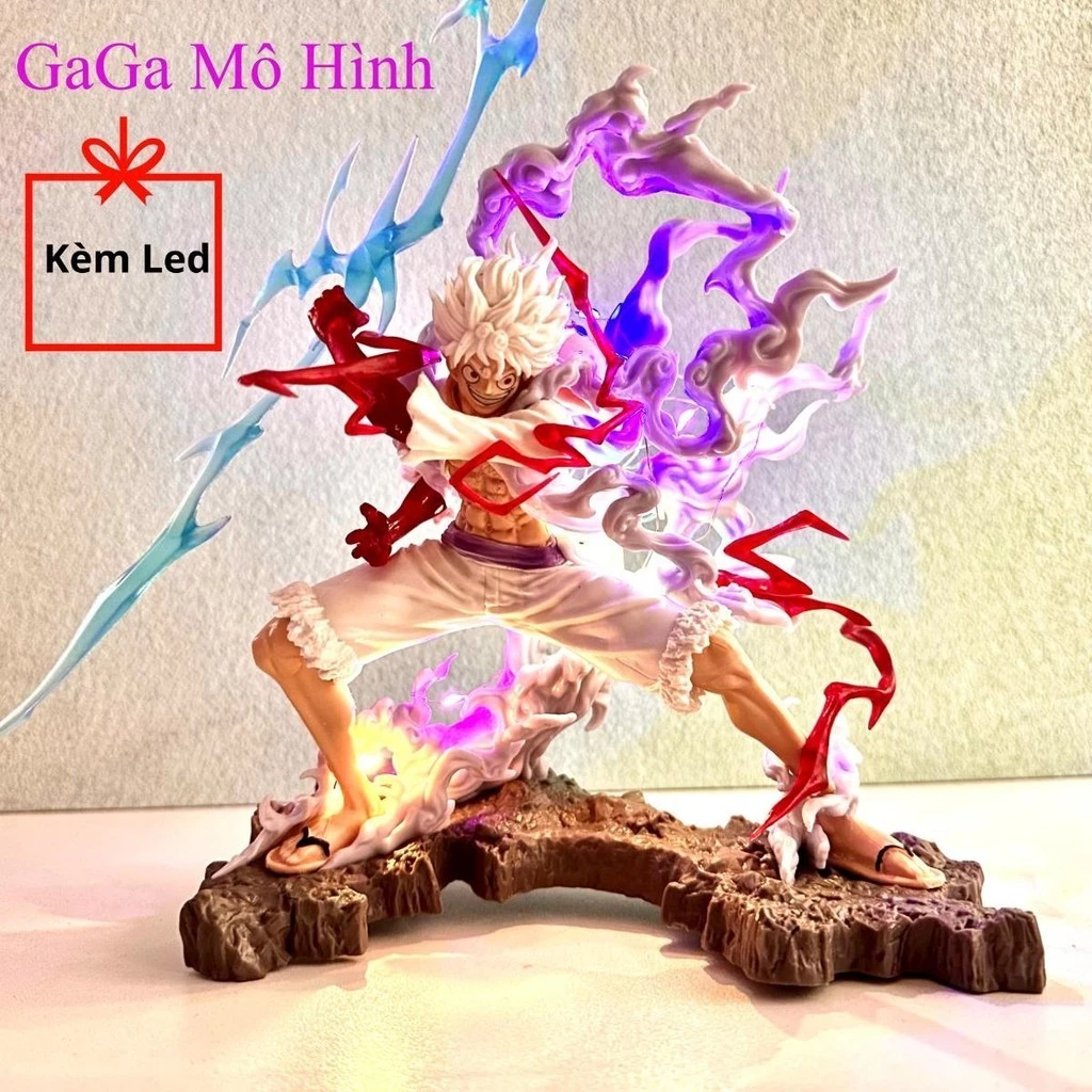 Mô hình Onepiece Luffy Gear 5 cầm sét dáng chiến đấu siêu ngầu - mô hình One Piece