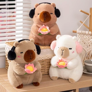 Capybara Búp Bê Capibala Đồ Chơi Búp Bê Hoa Hồng Hồng Khỉ Búp Bê Vải Búp Bê Cô Gái Quà Tặng