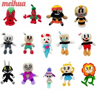 Meihua Đồ chơi nhồi bông mềm, Mugman The Cuphead Show Cuphead Búp bê sang trọng, Cuphead Devil Huyền thoại Chalice Doll Kid