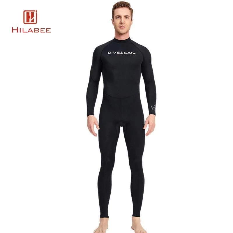 Hilabee Nam Scuba Wetsuit Toàn Thân Phù Hợp Với Mảnh Tay Dài Lưng Zip Lướt Sóng Lặn Lặn Biển Và Đồ Bơi Thể Thao Dưới Nước Khác