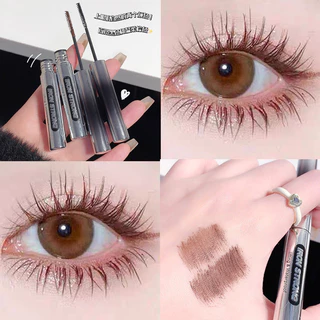 Cappuvini Ống Thép Nhỏ Mascara Uốn Tạo Kiểu Lâu Dài Chống Thấm Nước Không Dễ lem Đầu Bàn Chải Siêu Chân