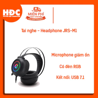 TAI NGHE MÁY TÍNH GAMMING JRS-M1 LED RGB – CỔNG USB 7.1