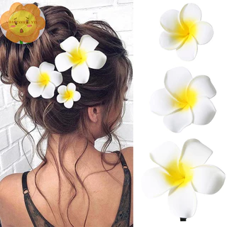 Vastji Plumeria Hoa Kẹp Tóc Cho Nữ Bé Gái Kẹp Tóc Trứng Hoa Ngọt Bên Kẹp Tóc Barrettes Hawaii Đảng Phụ Kiện Tóc VN