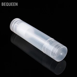 Bequeen Lô 100 Chiếc 5Ml Trong Suốt Đen Trắng Trống Son Môi Dưỡng Hộp Đựng Ống