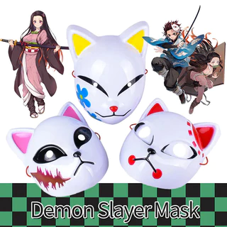 Anime Nhật Bản Demon Slayer Mặt nạ Kimetsu No Yaiba Mặt nạ Kamado Tanjirou Sabito Anbu Mặt nạ Cosplay Mặt nạ Đạo cụ tiệc Halloween