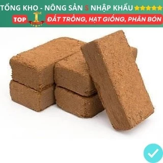 Đất trồng cây đất nén hữu cơ mùn xơ dừa bánh 600gr đã xử lý đất trồng cây dùng trồng rau củ quả cây cảnh trộn tiện lợi