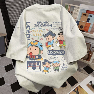 100% Cotton Dễ Thương Crayon Shin-Chan In Hình Áo Thun Nữ Mùa Hè Rời Thường Ngày Ôm Hơn Nhìn Phù Hợp Với Quần Áo