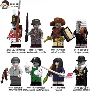 Halloween Minifigures Kinh Dị Zombie Khối Xây Dựng Búp Bê Sưu Tập Mô Hình Quà Tặng Sinh Nhật Đồ Chơi