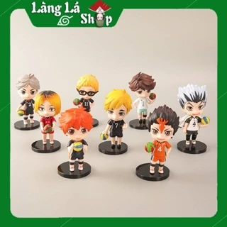 (Có lẻ) Set Combo 8 Mô hình nhựa Fingure Anime Manga Haikyuu!! (Vua bóng chuyền) - Chibi dễ thương