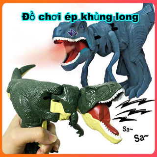 Đồ chơi nhấn khủng long/Tyrannosaurus rex đu và tiếng rồng gầm/Đồ chơi giải nén/Lắc đầu để chọc giận khủng long