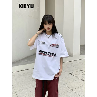 XIEYU áo phông áo thun nữ croptop baby tee phổ biến Fashion xu hướng Vintage WTX242085M 8Z240221