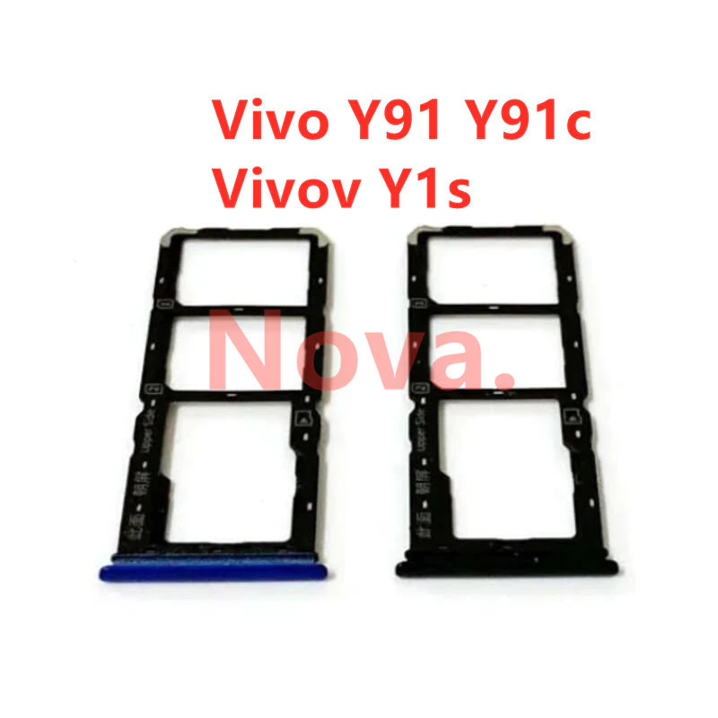 Khay đựng thẻ SIM cho Vivo Y91 Y91c Y1s Vỏ điện thoại Khe cắm Giá đỡ điện thoại di động Một phần