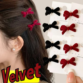 Kẹp Tóc Mỏ Vịt Nhung - Kẹp Tóc Đơn Giản Nữ - Salon Side Bangs Clip - Kẹp Làm Tóc Liền Mạch - Kẹp Tóc Hàn Quốc, Thanh Lịch - Phụ Kiện Tóc