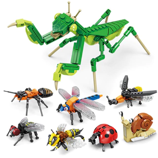 Khối xây dựng Tương thích với Lego Đồ chơi lắp ráp động vật thông minh cho trẻ em Bé trai Mô hình côn trùng Quà tặng ghép hình