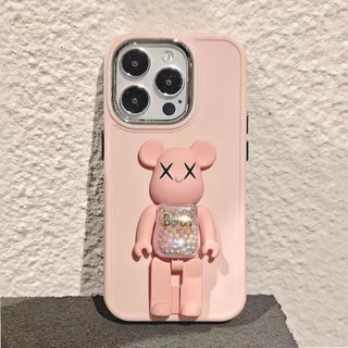 Kaws Ốp Điện Thoại tpu Mềm Có Giá Đỡ Hình Gấu Cho iphone 14 pro max 11 13 15 pro max 12 pro max