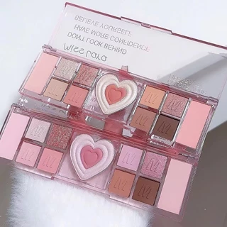 Misslara Love Eye Shadow Pearlescent Matte Glitter Shiny Water Proof Lasting Nature Trang điểm mắt tinh tế 12 màu