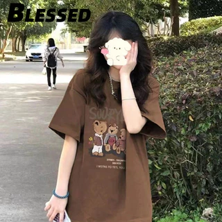 Blessed áo phông áo thun nữ croptop baby tee Casual INS Comfortable Phong cách A29J0YL 14Z240403