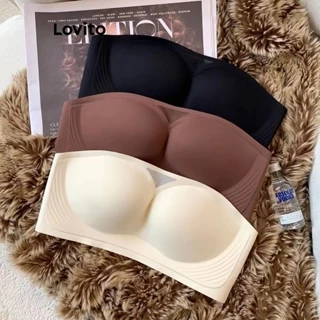 Lovito Áo Bralette trơn thường ngày cho nữ LNL55110