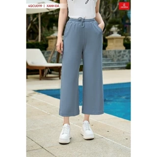 Quần Culottes nữ CARDINA chất liệu tăm lạnh cao cấp thiết kế ống suông thoải mái năng động 4QCU01