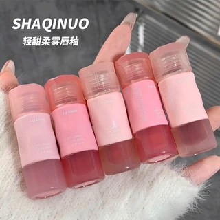 Shaqinuo Matte Lip Gloss Không dễ phai Lâu trôi Chống nước Không dễ nhúng cốc Son môi cầm tay