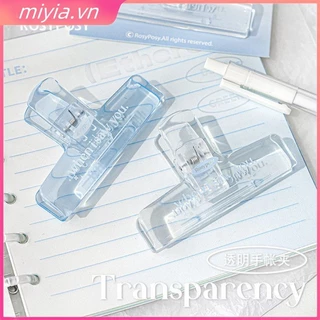 Transparet Seal Clip Đơn Giản Thời Trang Acrylic Đựng Giấy Scrapbook Sticker Lưu Trữ Clip Sinh Viên Thiết Yếu Văn Phòng Phẩm miyia.vn