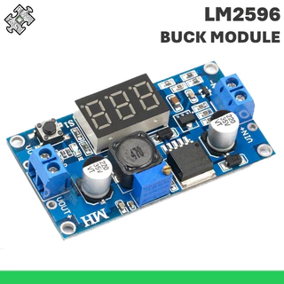 ENGLAB★LM2596 Module chuyển đổi giảm áp có thể điều chỉnh, mạch giảm áp với màn hình điện áp thời gian thực