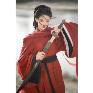 Nian Ruyi Hanfu Nữ Cổ Trang Phục Ảnh Võ Thuật Phong Cách Thẳng Hai Mảnh Bộ Độc Đoán Phong Cách Cổ Đại Anh Hùng Khách Trận Swor#24410