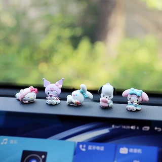 Sanrio đồ trang trí ô tô phụ kiện nội thất ô tô điều khiển trung tâm màn hình trang trí búp bê ô tô đồ trang trí nhỏ dễ thương