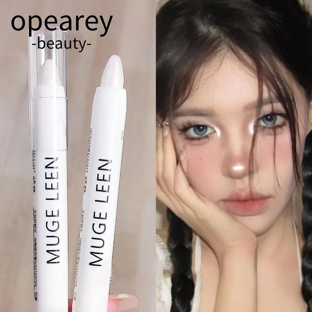 opearey Bút Highlight, Phấn Mắt Ngọc Trai Làm Sáng, Nằm Silkworm Nữ Mỹ Phẩm Độ Bóng Cao Matte Highlighter Trang Điểm Mắt