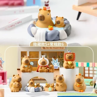 Little Bean Capabala Blind Box Chơi Thời Trang Máy Tính Để Bàn Hoạt Hình Capybara Búp Bê Trang Trí Cho Trẻ Em Quà Tặng Sinh Nhật