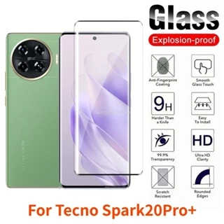 Dành Cho Tecno Spark20Pro + Spark 20 Pro + 20Pro + 2024 Bảo Vệ Màn Hình 3D Cong Kính Cường Lực Mặt Trước Full Cover Siêu Mỏng Trong Suốt Chống Trầy Xước Chống Cháy Nổ