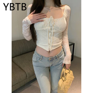 YBTB  Nhung Đốt Hoa Thủ Công Bên Trong Chải Ren Nguyên Chất Top 3533