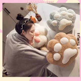 Gấu Bông Chăn gối văn phòng 3 trong 1 Chân mèo lông siêu đáng yêu có kèm chăn đắp cute kích thước chăn 1*1.7m