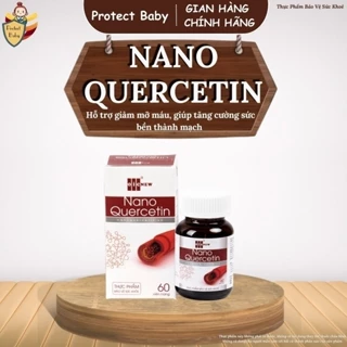 Nano Quercetin, hỗ trợ giảm mỡ máu, hỗ trợ tăng sức bền thành mạch