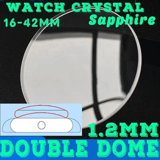 Double Dome 1.2mm Sapphire Watch Crystal 18mm đến 42,5mm Thay thế tròn Khoáng sản Đồng hồ đeo tay Kính ống kính Dụng cụ sửa chữa kính