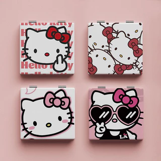 Gương mỹ phẩm XiXi Sanrio di động gấp HD phim hoạt hình di động ký túc xá sinh viên gương.