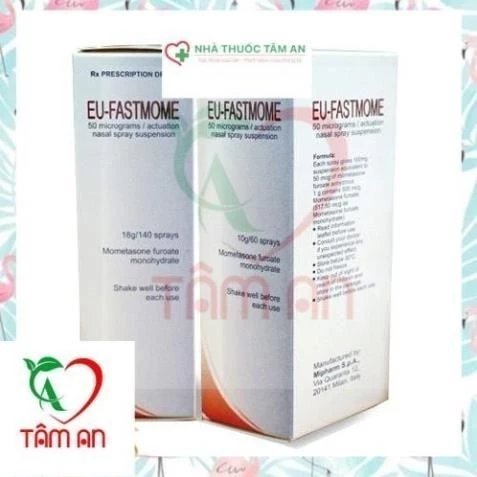 Xịt mũi EU Fastmome 50mcg hộp 1 lọ 140 liều xịt nhập khẩu của Ý .