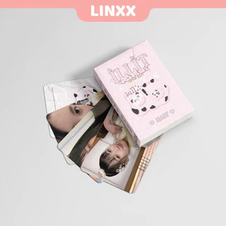 Linxx 50 Chiếc ILLIT Thẻ Laser Holographic Kpop Photocards Dòng Bưu Thiếp