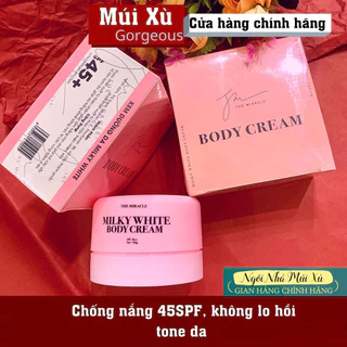 Kem Body Hồng Gorgeous Múi Xù 150gr, Kem Dưỡng Da Toàn Thân Giúp Da Trắng Sáng Mờ Thâm Sạm Cấp Ẩm 