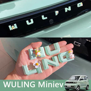 Wuling Miniev, Vỏ nhãn dán trang trí đuôi Macaron, Phụ kiện trang trí Logo ô tô hoạt hình