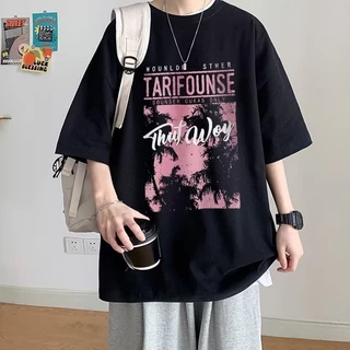 áo phông nam big size có size lớn M-8xl ÁoThun Thể Thao Plus Size Tay Ngắn Cổ Tròn Áo thun in hình phong cảnh bên bờ biển cổ tròn Cotton Áo thun