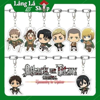 Móc khoá Mica dây xịn anime Attack on Titan (Shingeki no Kyojin) - Nhựa Cứng Acrylic In 2 mặt sắc nét ( ảnh thật )